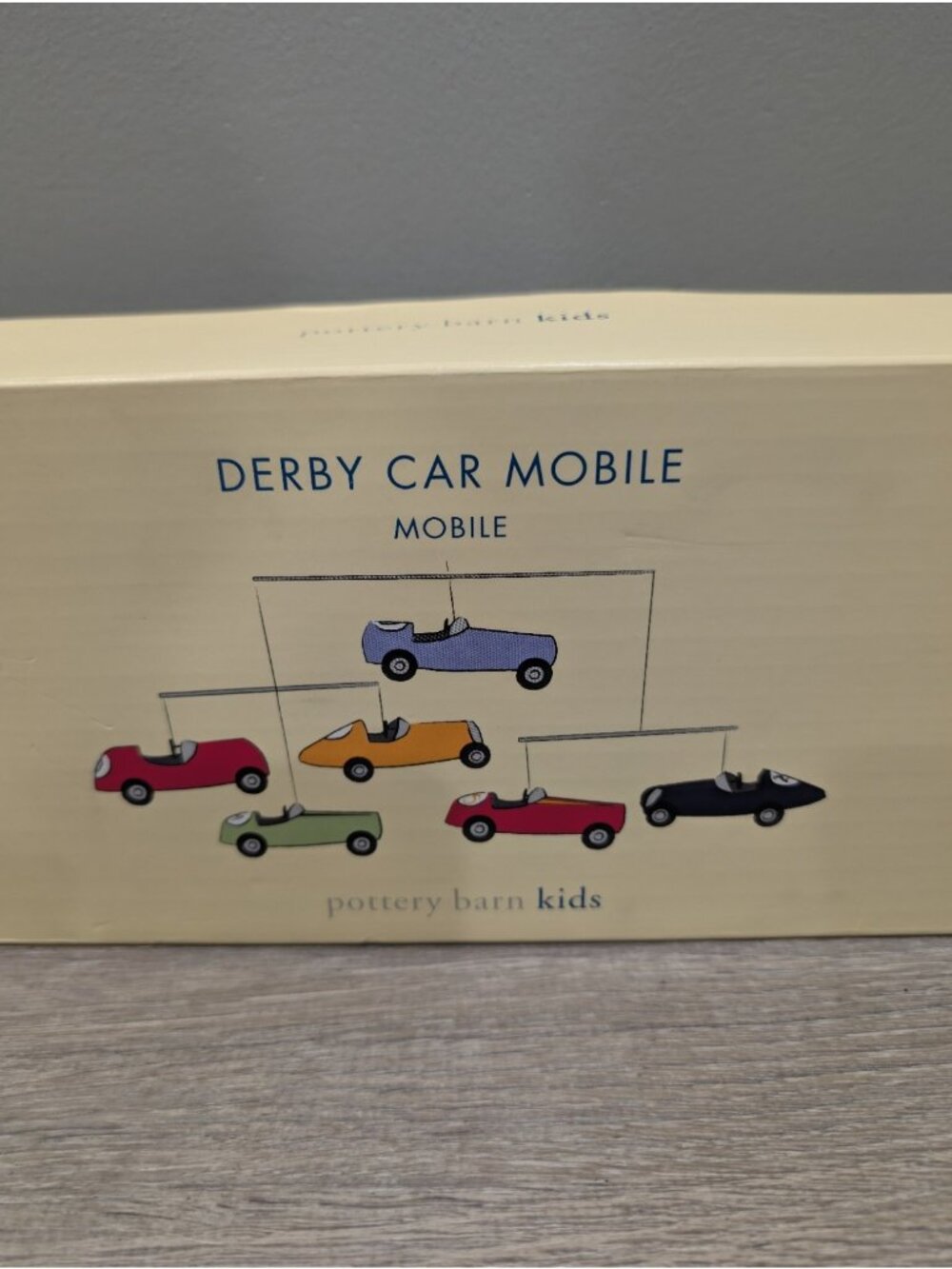 Pottery Barn Kids Derby Car Baby Nursery Mobile